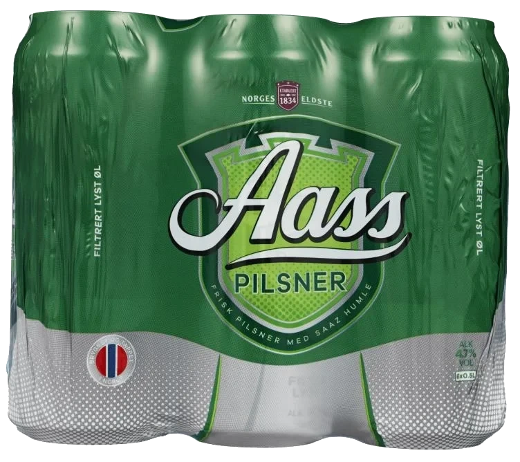 Aass Pilsner 0,5lx6 boks