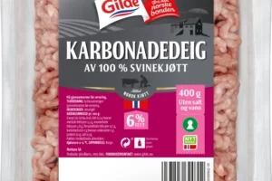 Karbonadedeig Svin Usv 6% 400g Enh