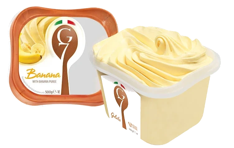 Banana 1l G7 Ekte Italiensk Iskrem