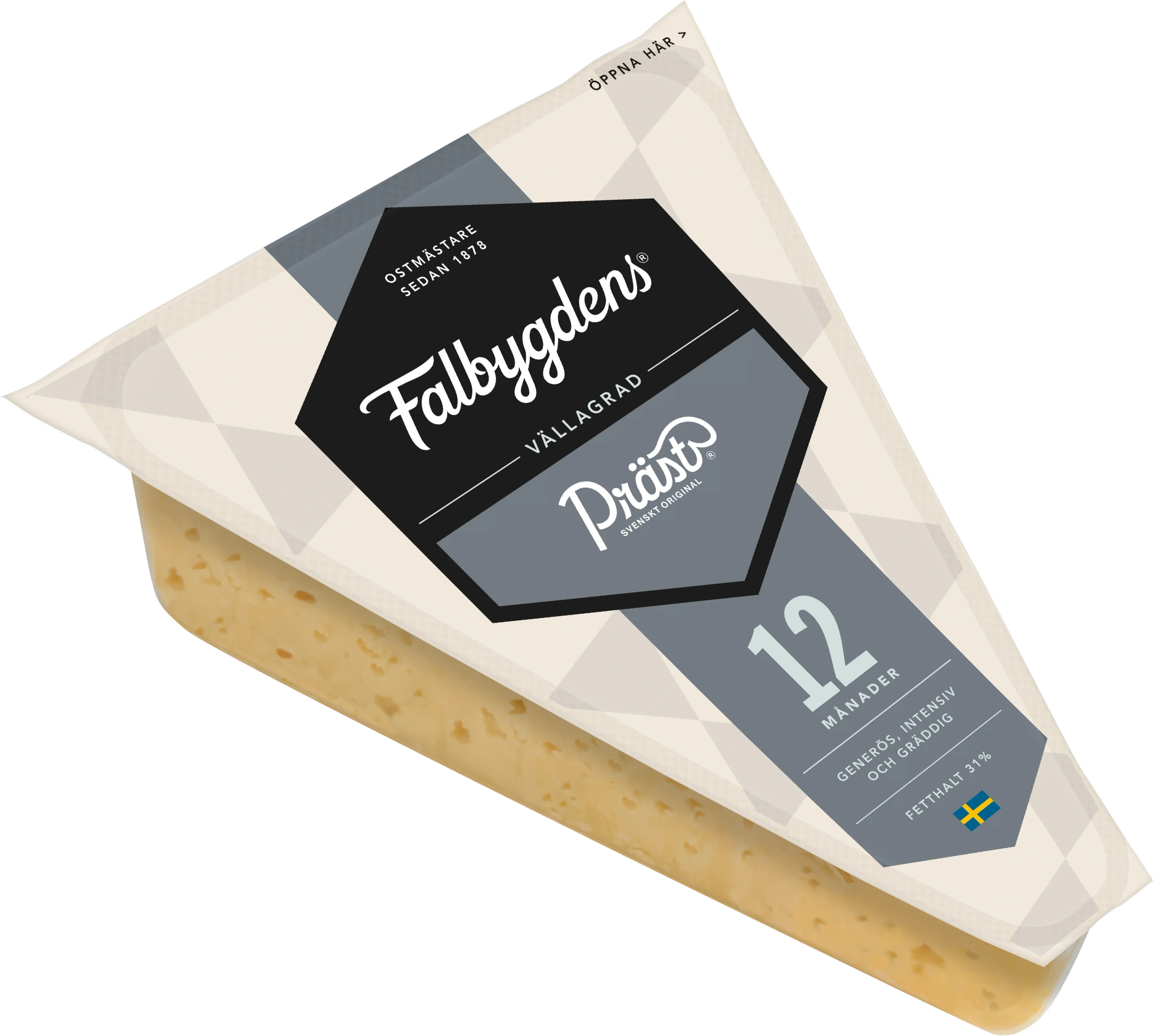 Präst® lagrad 12 mån hårdost ca 710g