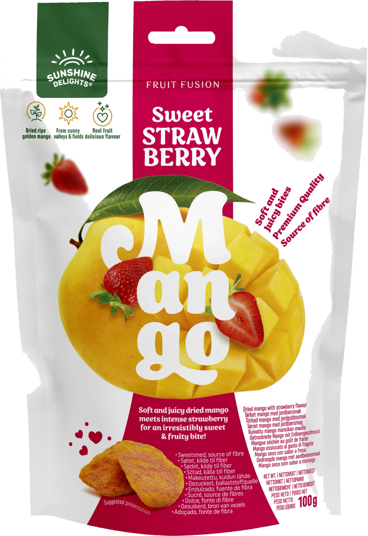 Torkad Mango Sweet Strawberry
