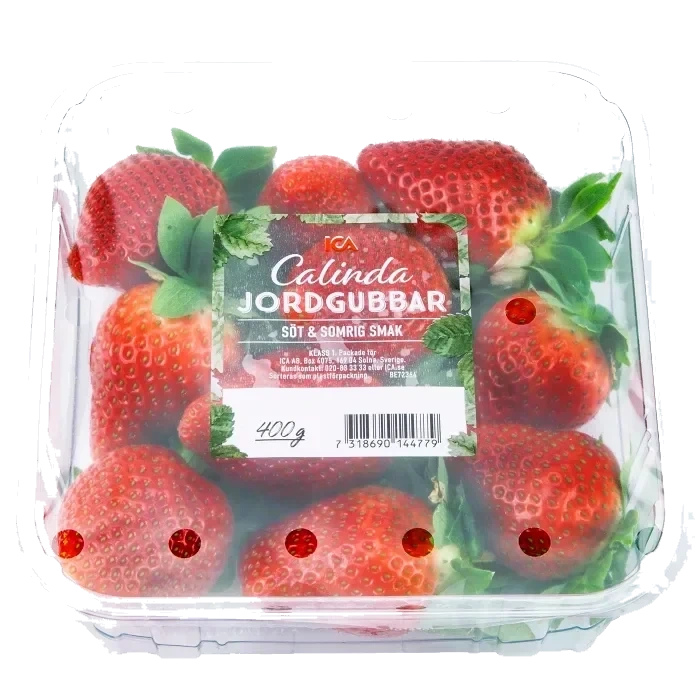 Jordgubbar Calinda 400g ICA Klass 1