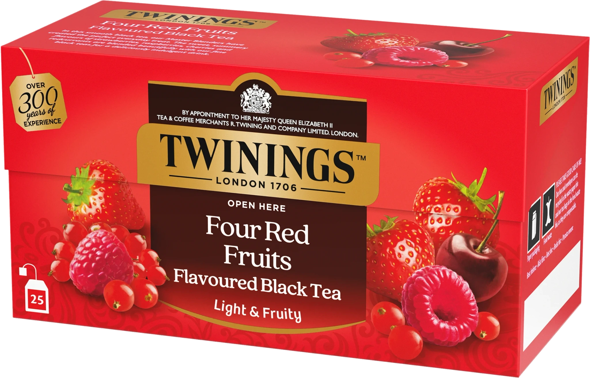 Svart te Fyra frukter 25-pack