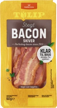Stekt Bacon i Skiver 50g Tulip