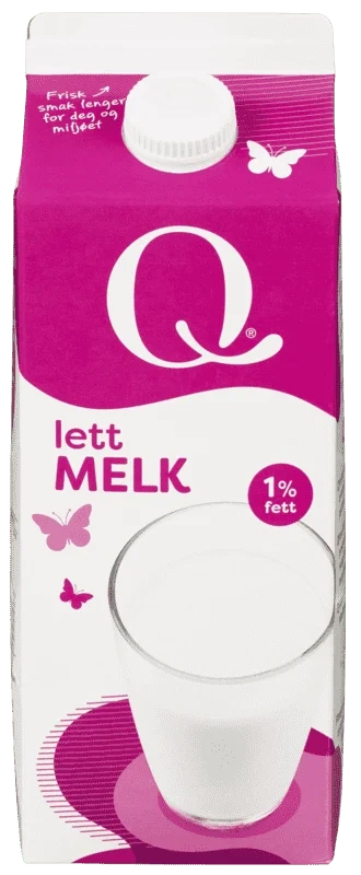 Q Lettmelk 1% 1,75l