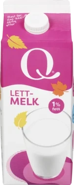 Q Lettmelk 1% 1,75l