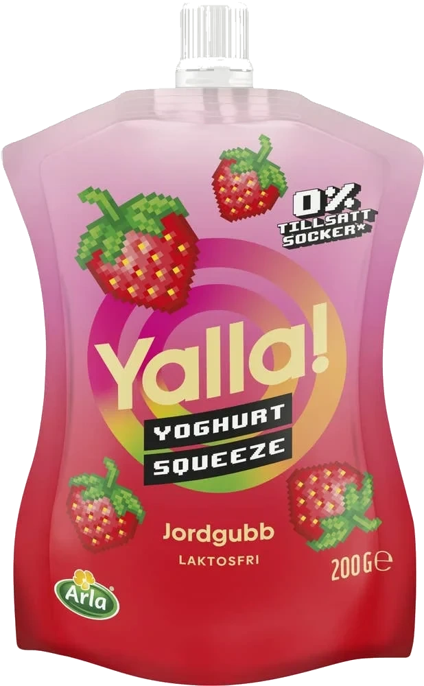 Yoghurt Squeeze Jordgubb