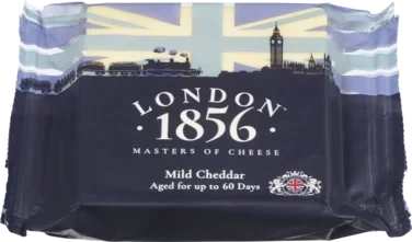 London 1856 Hvit Mild Cheddar 200g