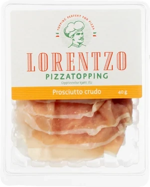 Pizzatopping Prosciutto Crudo 40g Lorentzo