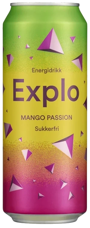 Explo Mango Passion Sukkerfri 0,5l boks Mack