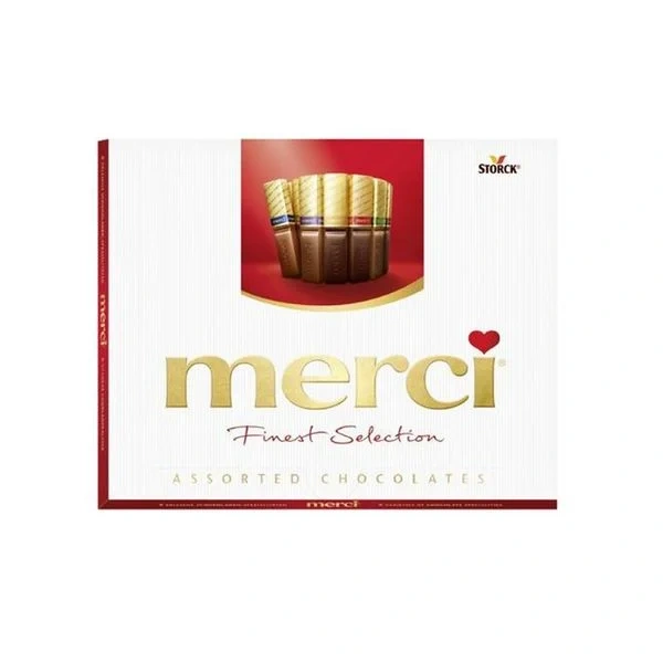 Merci Finest Selection Röd Chokladask
