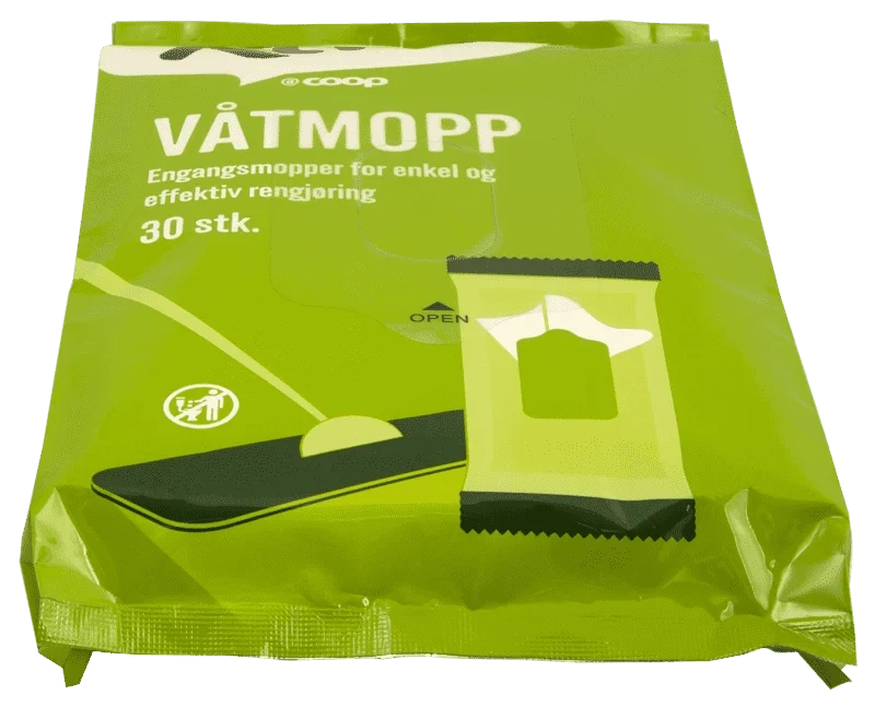 Våtmopp 30stk Xtra