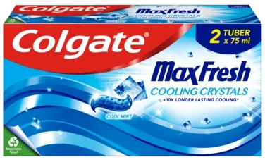 Colgate Max Fresh Cooling Crystals Tannkrem 2 X 75 ml
