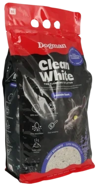 Dogman Cat Litter Clean White Activated Carbon 5l