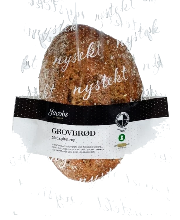 Grovbrød m/Spiret Rug 720g Jacobs Utvalgte