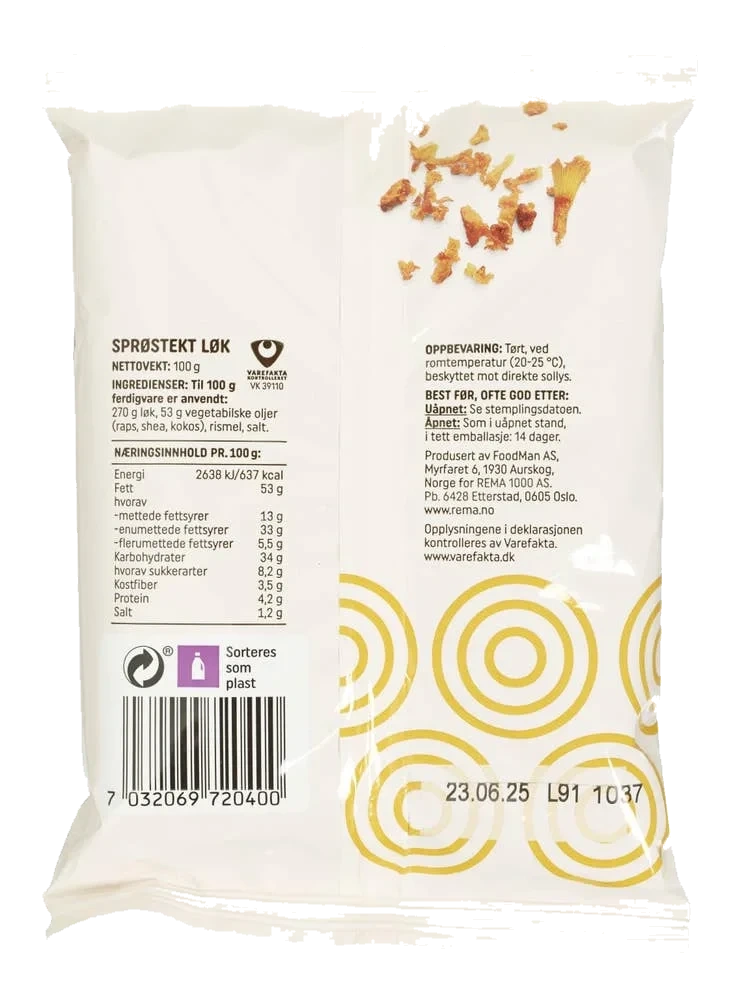 Glutenfri sprøstekt løk