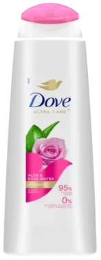 Dove Shampoo Aloe Vera & Rose Water 400ml Styrker og Fukter