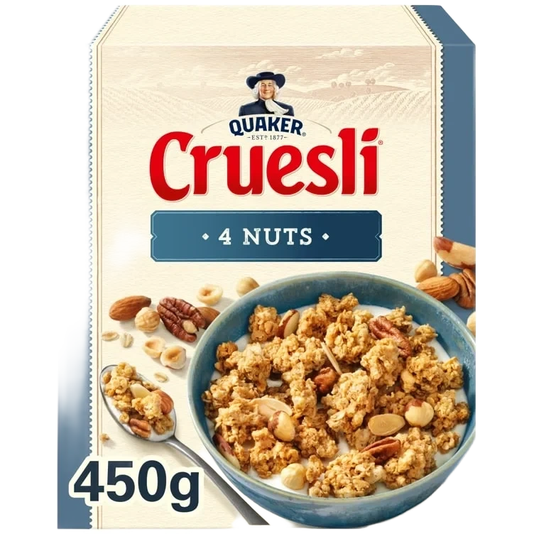 Quaker Cruesli 4 Nuts 450g