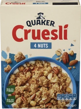Quaker Cruesli 4 Nuts 450g