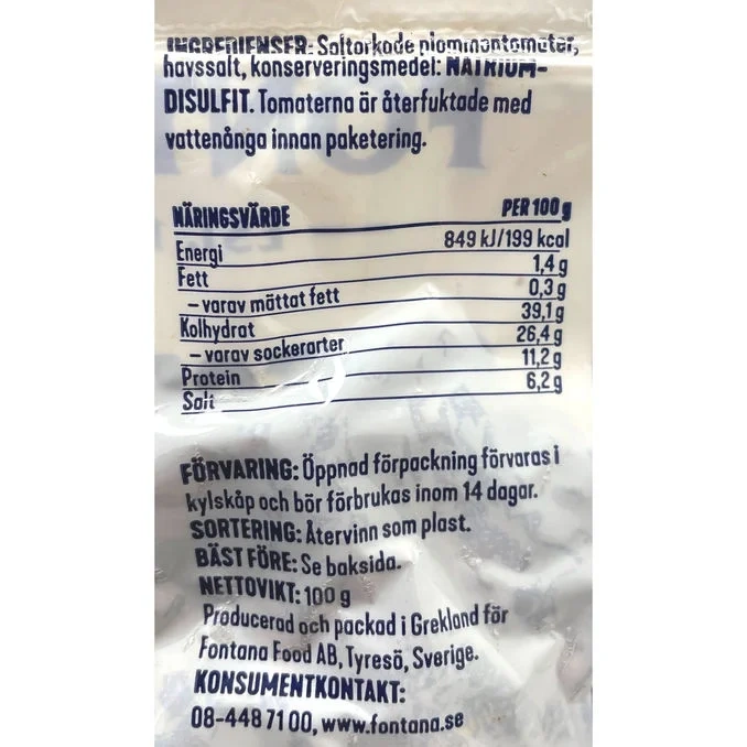 Soltorkade Tomater