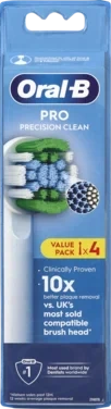 Tannbørstehoder Pro Precision Clean 4stk Oral-b
