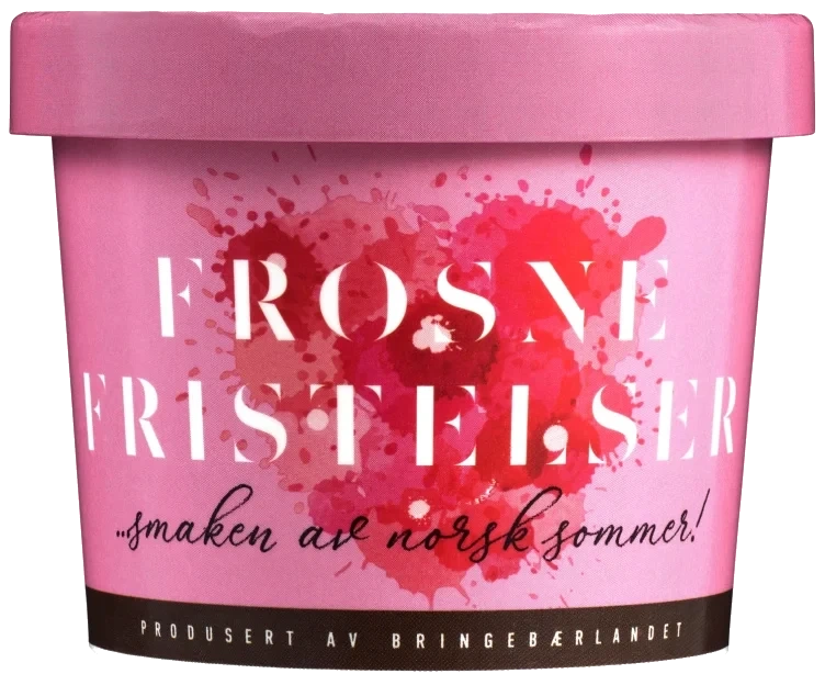 Frosne Fristelser 160g Bringebærlandet