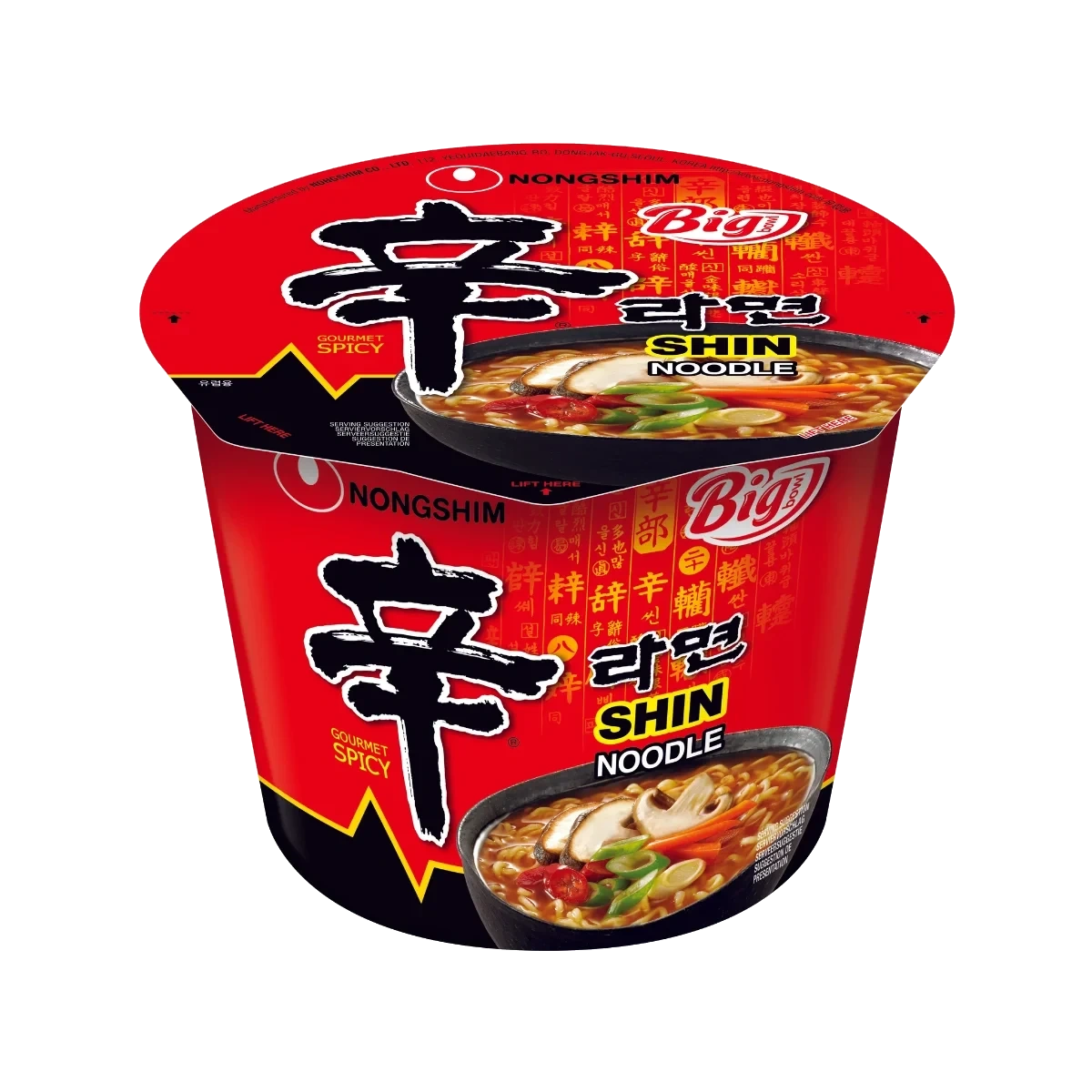 NONGSHIM Shin big bowl noodle spicy 114g
