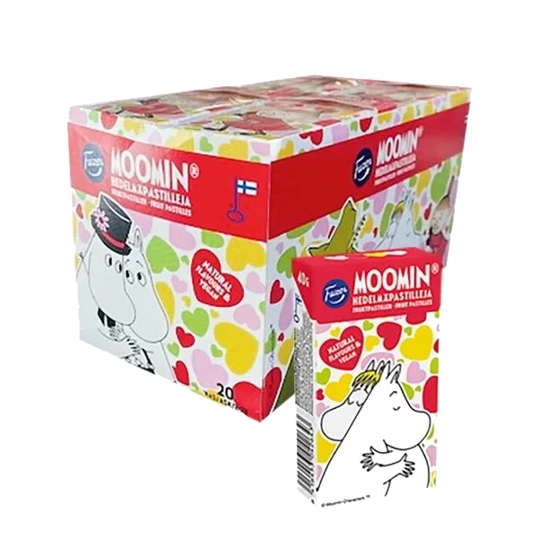 Moomin Fruktpastiller (Kartong 20stk x 40g)