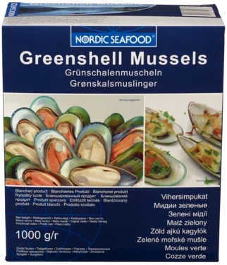 Nordic Seafood Greenskjell 1kg Kokt