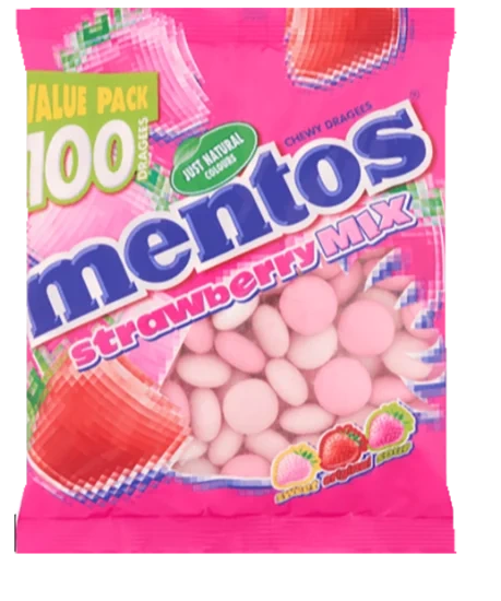 Mentos Strawberry Mix 150g