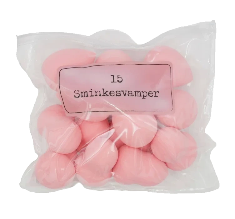 Sminkesvamper 15stk Rosa