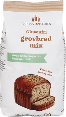 Glutenfri Grovbrød Mix 500g Pappa uten Gluten