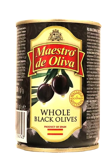 Sorte Spanske Oliven Maestro 280g