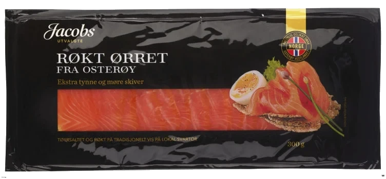 Ørret Røkt skivet 300g Jacobs Utvalgte