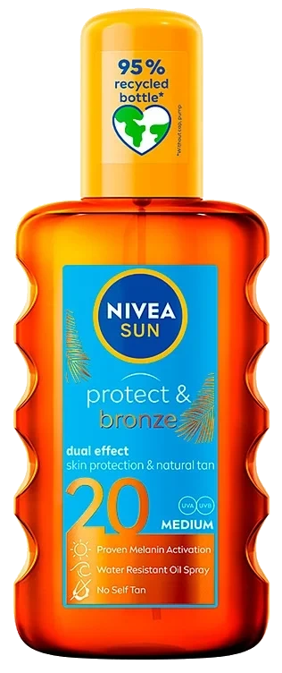 NIVEA SUN Protect & Bronze Oil Spray SPF20 200 ml