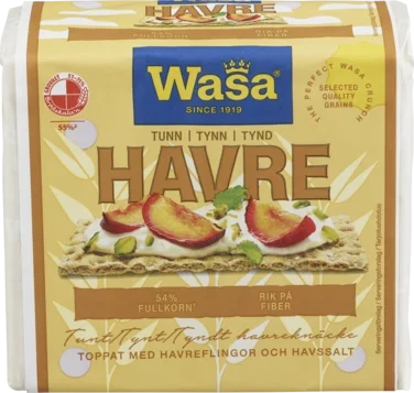 Havreknekkebrød Tynt 265g Wasa
