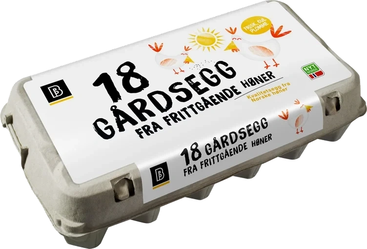 Gårdsegg Bunnpris 18pk