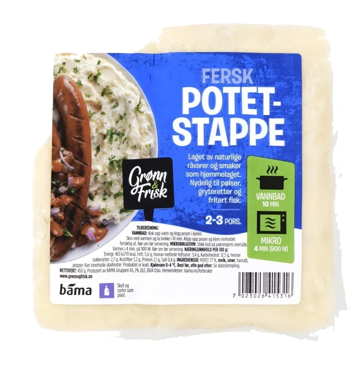 Potetstappe 450g Grønn&Frisk