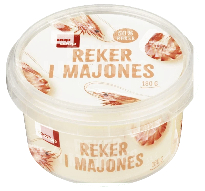 Coop Reker i Majones 180g