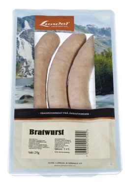 Bratwurst 275g Lundal