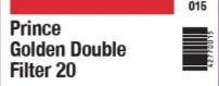 Prince Golden Double Filter 20pk