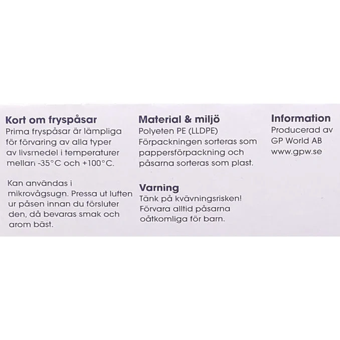 Fryspåsar 2 L 50-pack