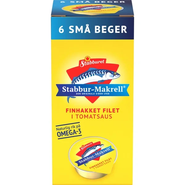 Makrell I Tomat 6pk Kuvert Stabburet