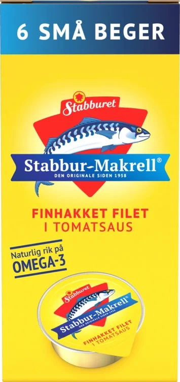 Makrell I Tomat 6pk Kuvert Stabburet