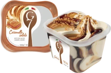 Caramello Salato Italiensk Iskrem 1l G7 Ekte Italiensk Iskrem