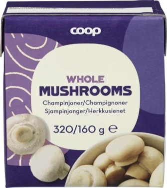 Mushrooms whole, 1. quality