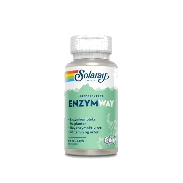 Solaray vegan enzymway 60 kapsler