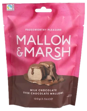 Marshmallows Sjokolade 100g Mallow&Marsh