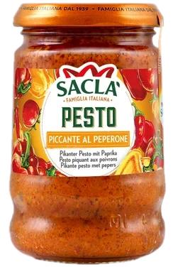 Pesto Al Chilli \pesto Piccante Al Peperone 190g Sacla