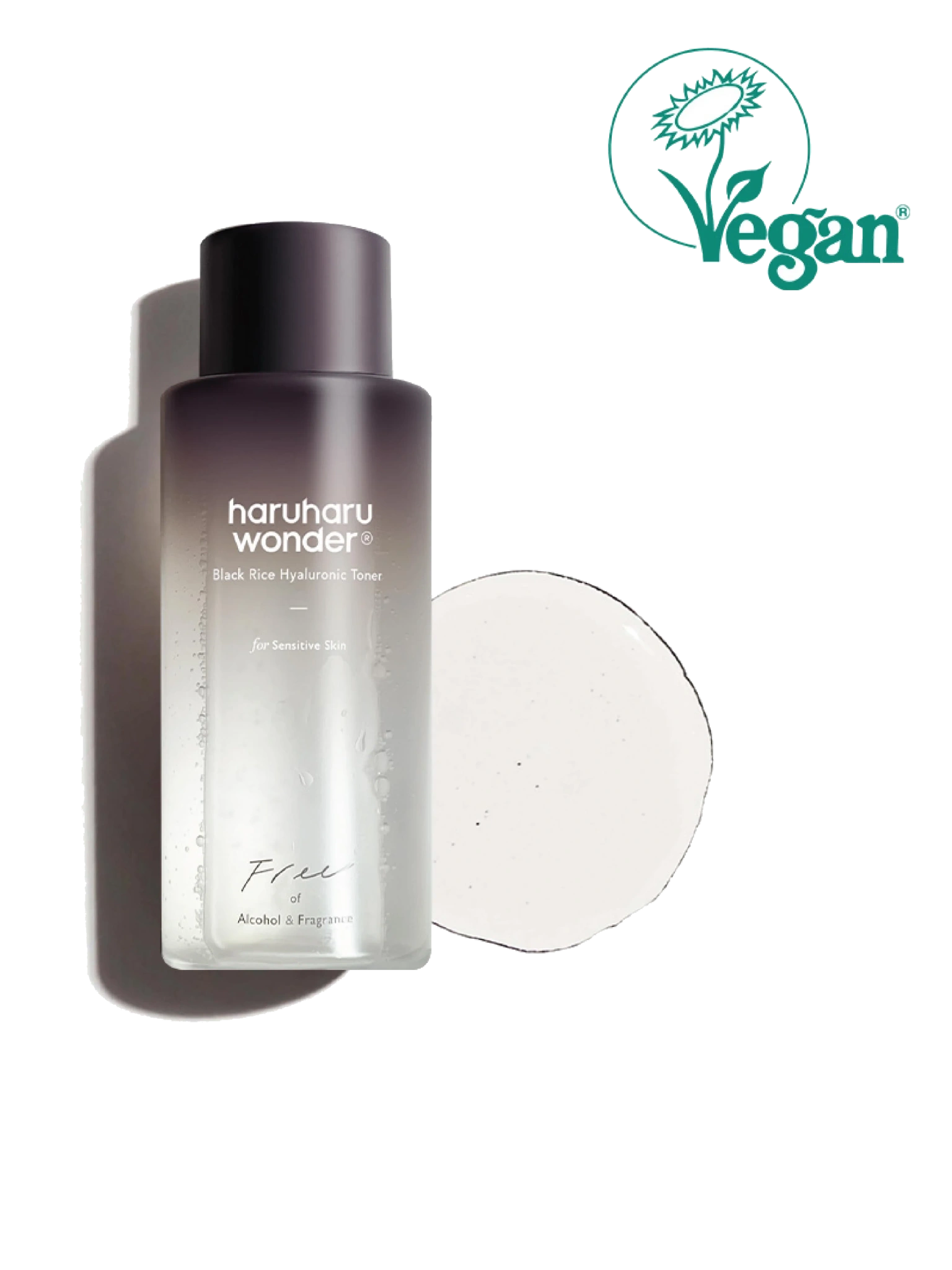 haruharu wonder Black Rice Hyaluronic Toner Free of Alcohol & Fragrance, 150 ml